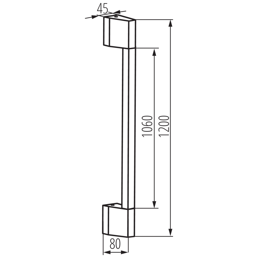 LED vägglampa för utomhusbruk YALTE LED/11W/230V 3000K IP54 svart