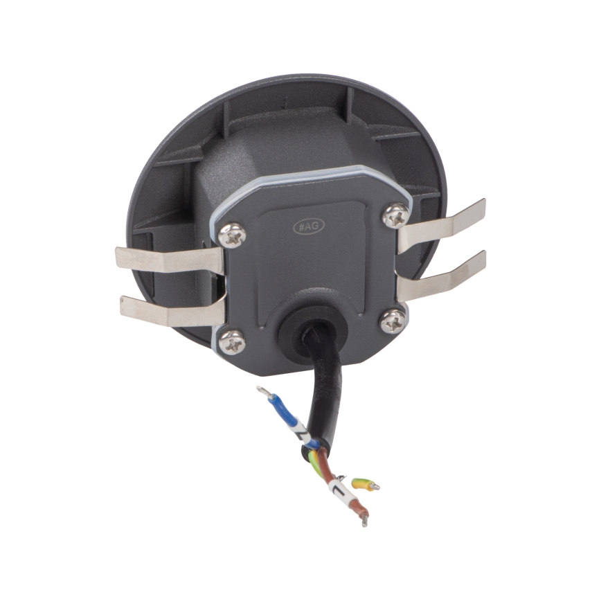 LED-trapparmatur med rörelse- och skymningssensor EXIN LED/2,5W/230V 3000K IP65 antracit, rund