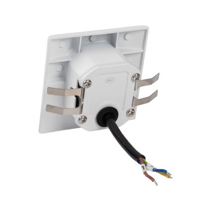 LED-trapparmatur med rörelse- och skymningssensor EXIN LED/2,5W/230V 3000K IP65 vit, fyrkantig