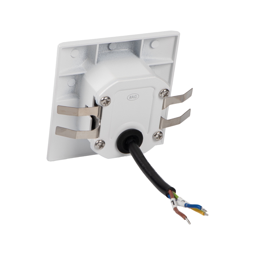 LED-trapparmatur med rörelse- och skymningssensor EXIN LED/2,5W/230V 3000K IP65 vit, fyrkantig