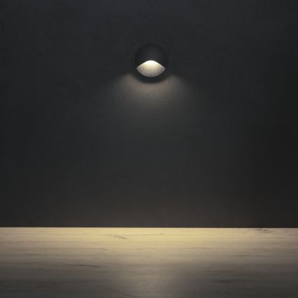 LED trapparmatur EXIN LED/2,5W/230V 4000K IP65 antracit rund