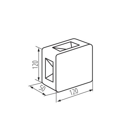 LED utomhusväggarmatur REFAZI LED/6W/230V IP54 vit