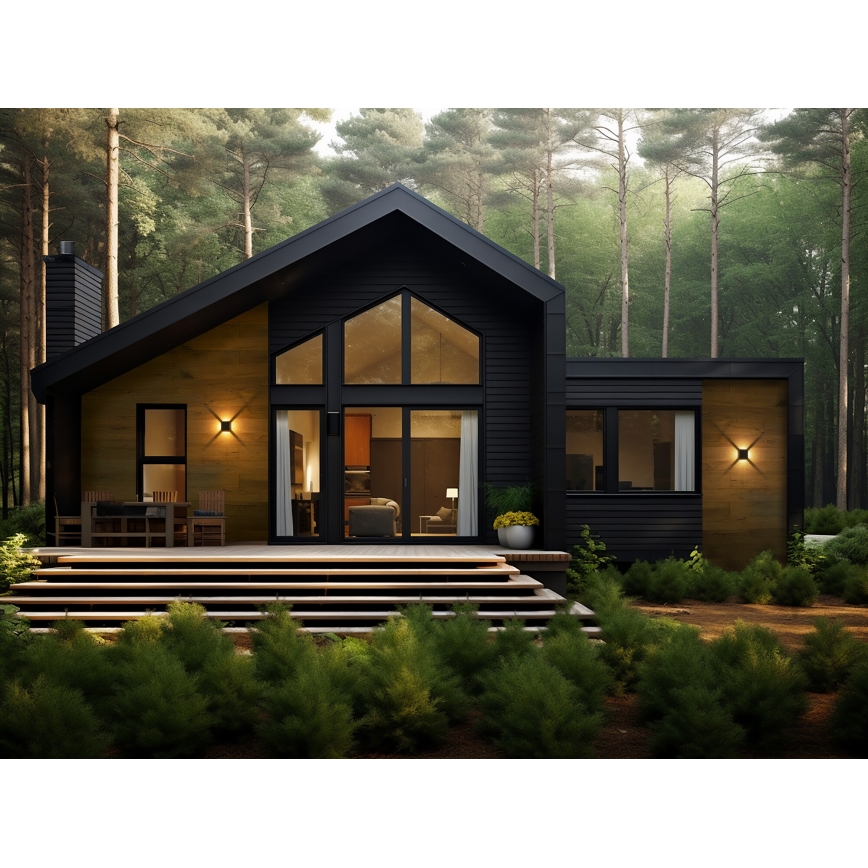 LED utomhusvägglampa REFAZI LED/6W/230V IP54 svart