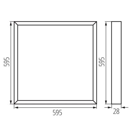 LED-panel för undertak BLINGO UAIO LED/38W/230V 3000/4000/6500K 60x60 cm CRI 90 UGR19