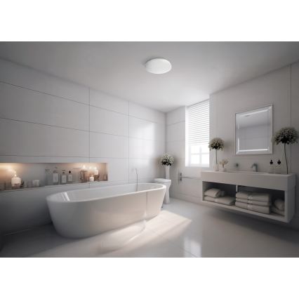 LED taklampa för badrum ENELO LED/17W/230V Ø 32 cm IP44