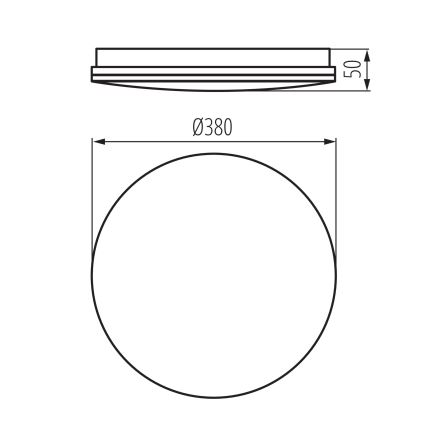 LED badrumstaklampa ENELO LED/24W/230V Ø 38 cm IP44