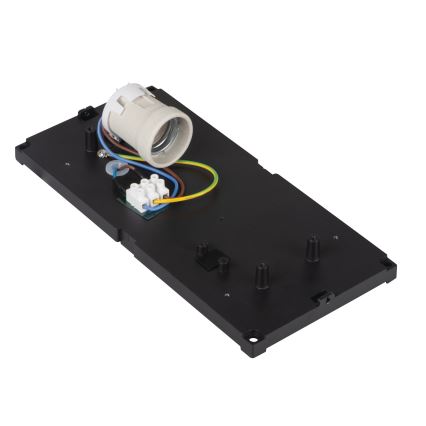 Utomhusvägglampa LERTO 1xE27/15W/230V IP54 svart