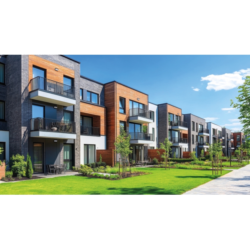 LED-utomhusväggarmatur LERTO LED/12W/230V IP54 svart