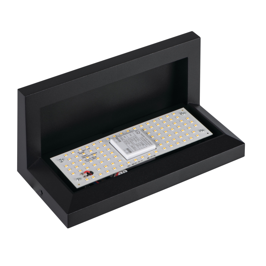 LED-utomhusväggarmatur LERTO LED/12W/230V IP54 svart