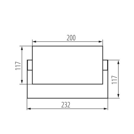 LED utomhusväggarmatur XERTO LED/20W/230V 3000/4000/6500K IP65 svart
