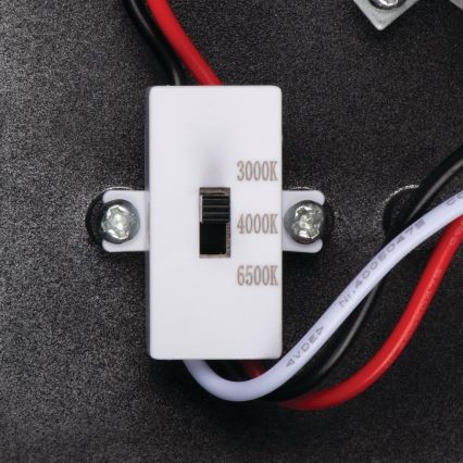 LED utomhusvägglampa med rörelse- och skymningssensor XERTO LED/20W/230V 3000/4000/6500K IP44 svart