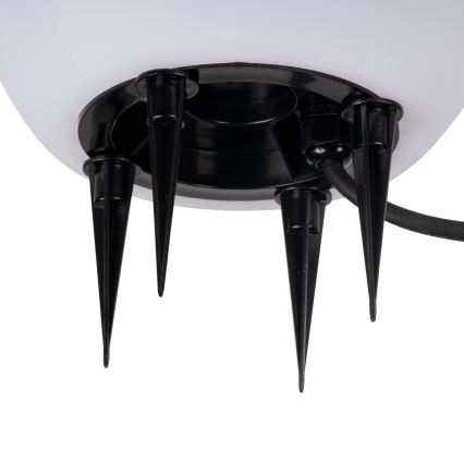 Utomhuslampa STONO 1xE27/15W/230V Ø 20 cm IP65 vit