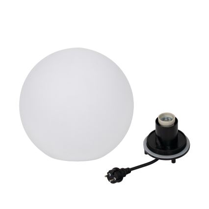 Utomhuslampa STONO 1xE27/20W/230V Ø 30 cm IP65 vit