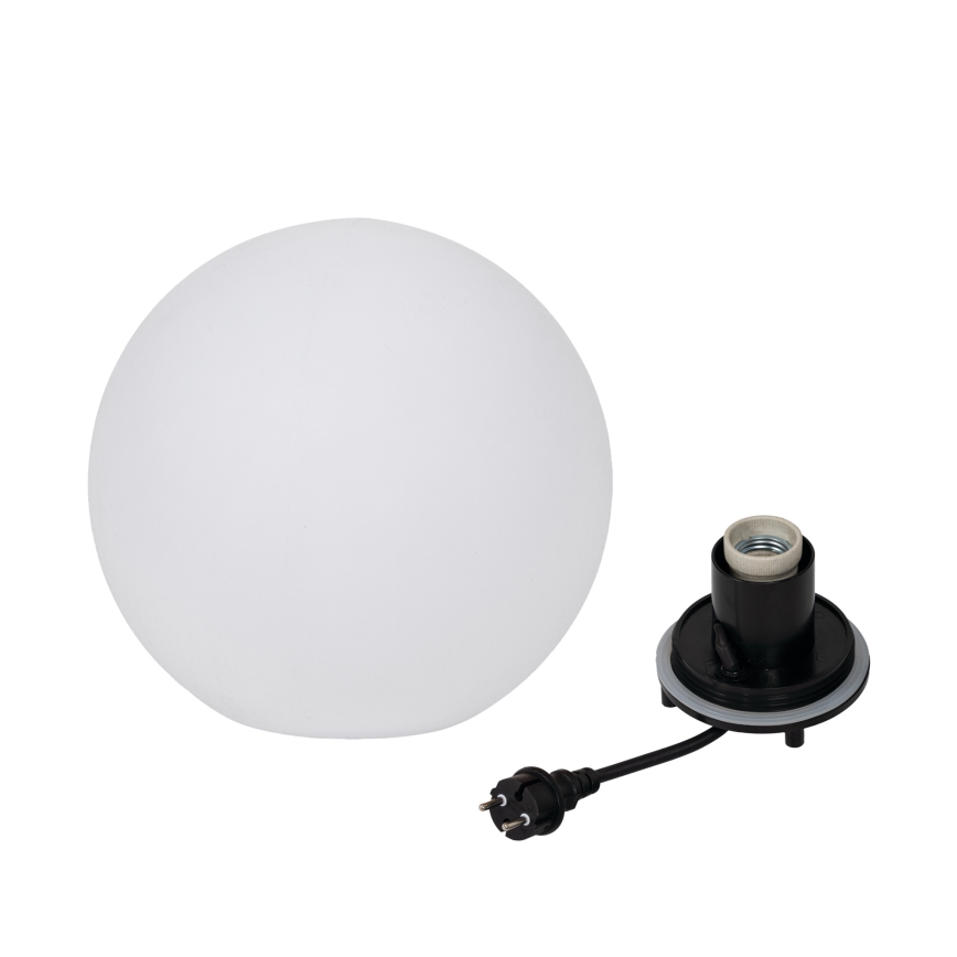 Utomhuslampa STONO 1xE27/20W/230V Ø 30 cm IP65 vit