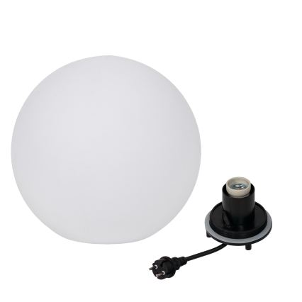 Utelampa STONO 1xE27/20W/230V Ø 40 cm IP65 vit