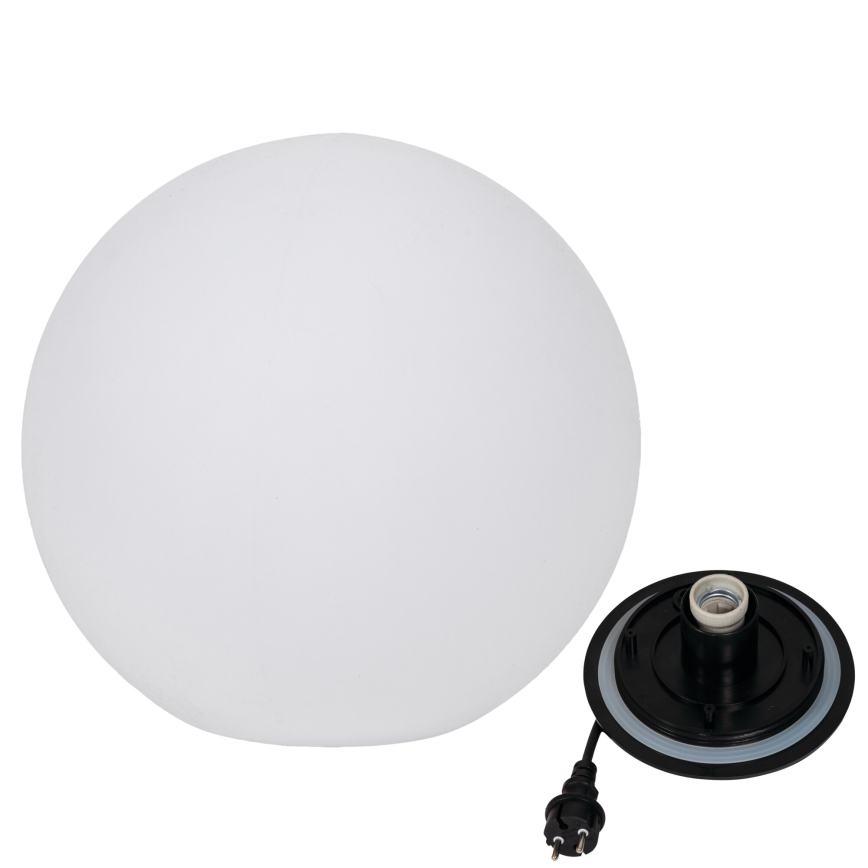 Utomhuslampa STONO 1xE27/20W/230V Ø 50 cm IP65 vit