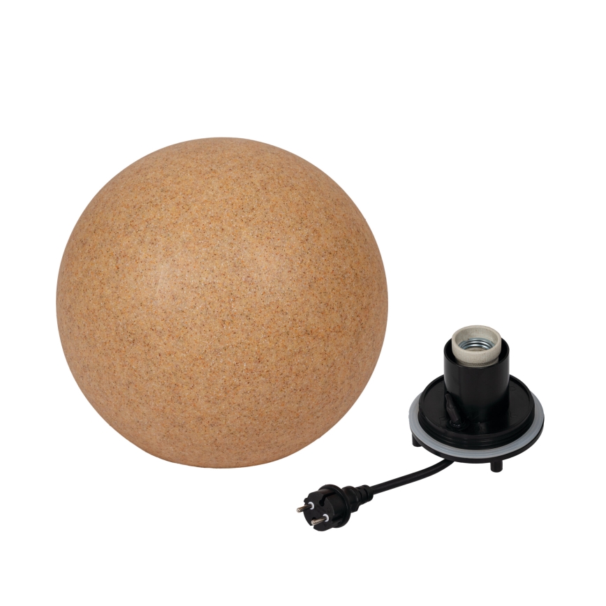 Utomhuslampa STONO 1xE27/20W/230V Ø 30 cm IP65 beige
