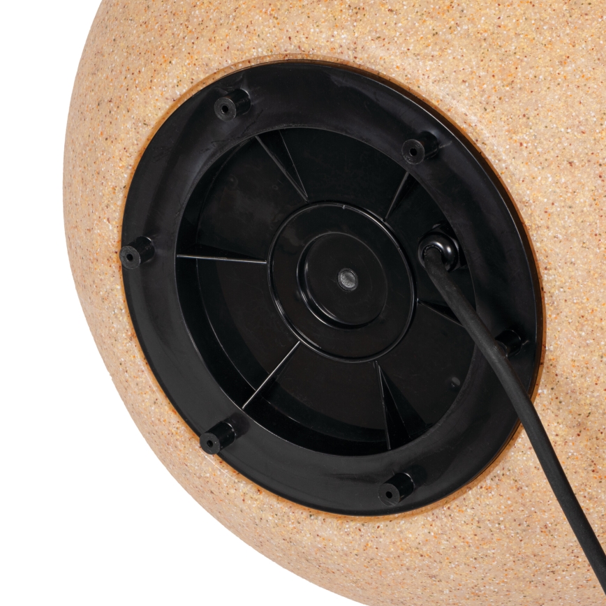 Utomhuslampa STONO 1xE27/20W/230V Ø 40 cm IP65 beige