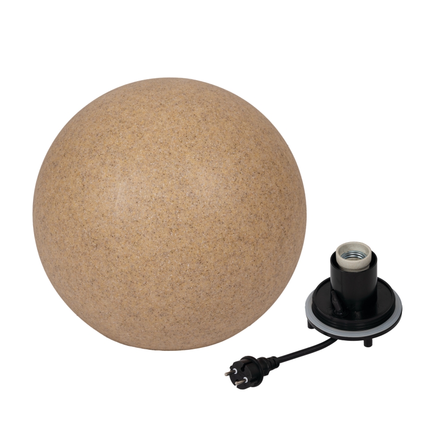 Utomhuslampa STONO 1xE27/20W/230V Ø 40 cm IP65 beige