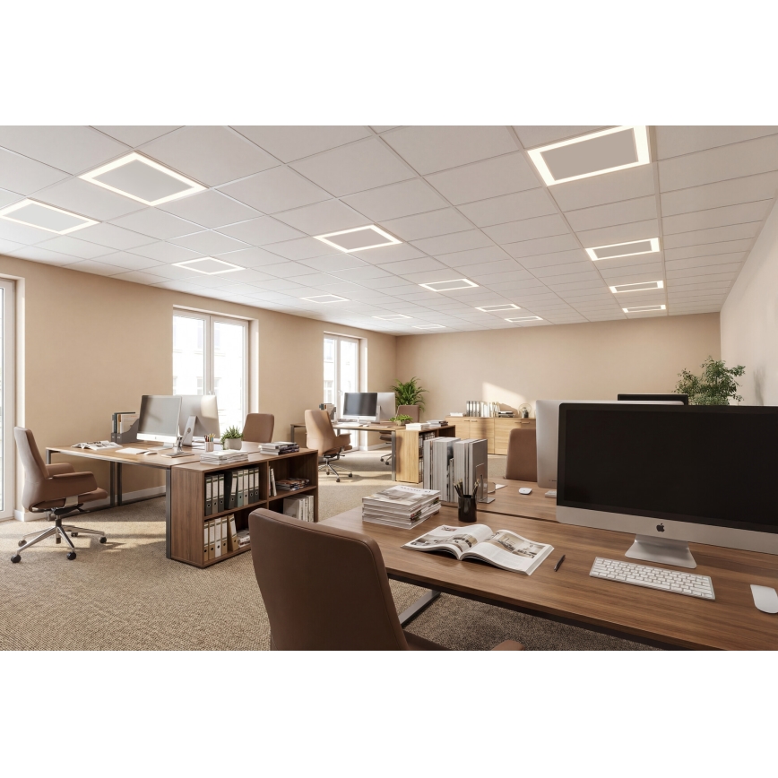LED-inbyggnadsram för undertak AVAR LED/32W/230V 3000/4000/6000K 60x60 cm UGR19