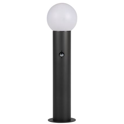 Utomhuslampa med rörelse- och skymningssensor STONO 1xE27/15W/230V 80 cm IP65 antracit