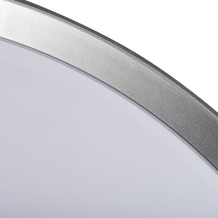 Dimbart LED-takarmatur LIXAN LED/47W/230V 3000-6500K diam. 38,6 cm vit/silver + fjärrkontroll