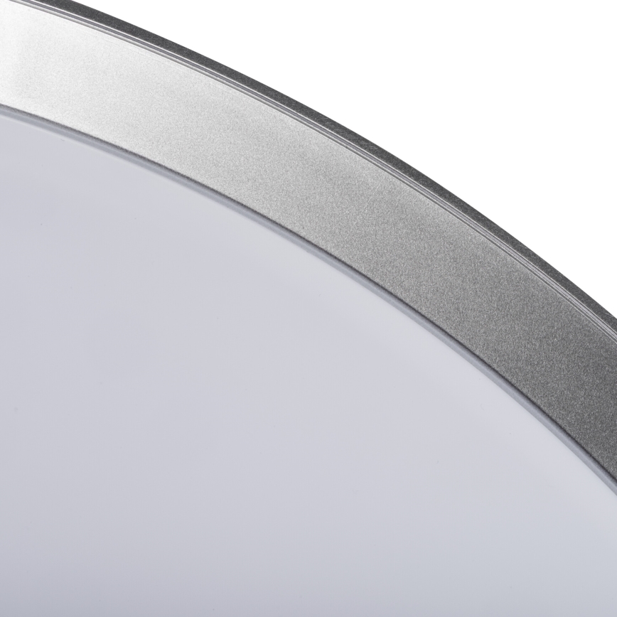 Dimbart LED-takarmatur LIXAN LED/47W/230V 3000-6500K diam. 38,6 cm vit/silver + fjärrkontroll
