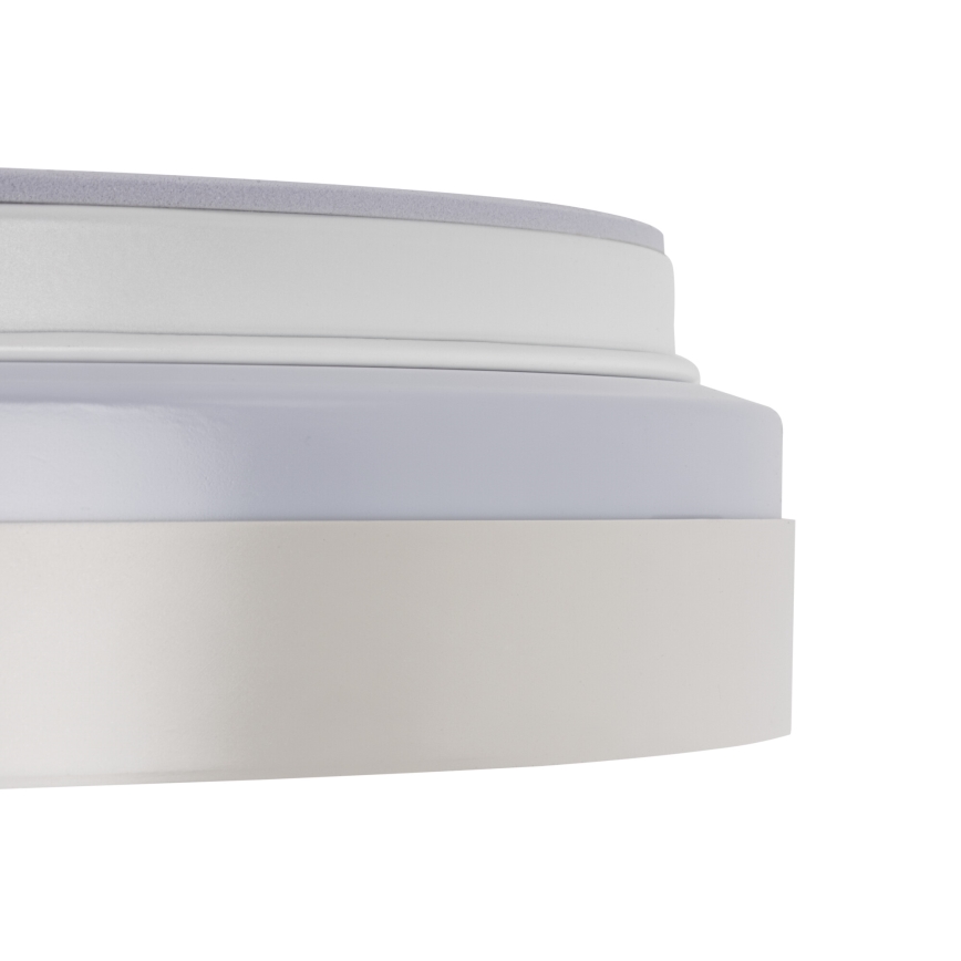 Dimbart LED-takarmatur LIXAN LED/47W/230V 3000-6500K diam. 38,6 cm vit/silver + fjärrkontroll
