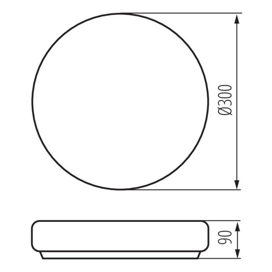 badrumstakbelysning  PERAZ 1xE27/60W/230V diameter  30 cm IP44
