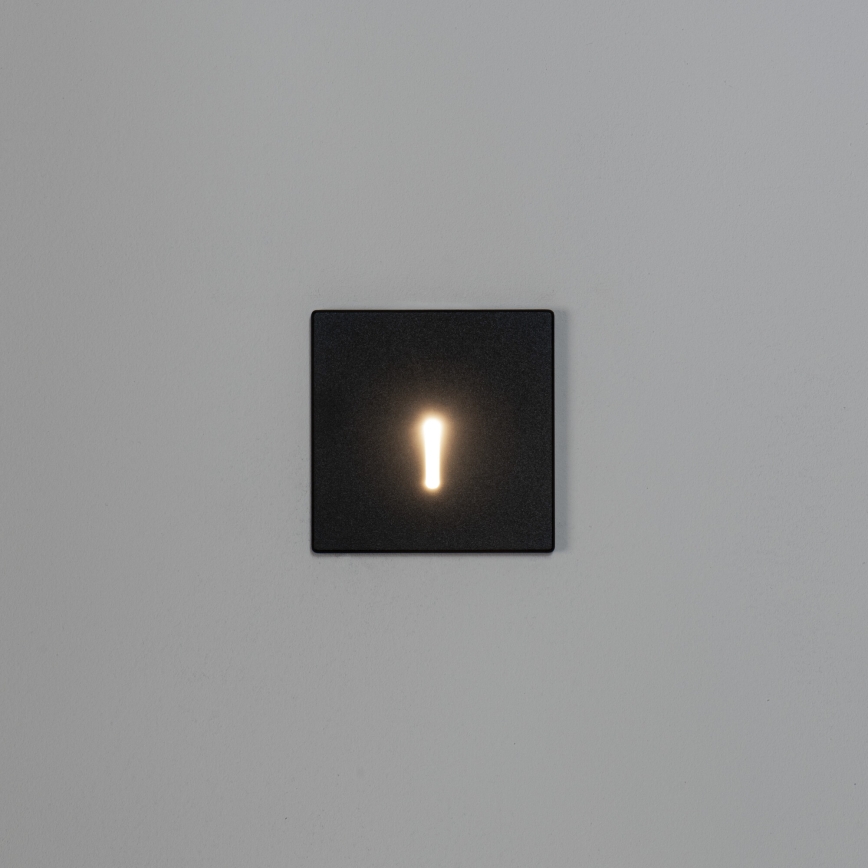 LED trapparmatur MAGNIK LED/1,7W/230V 2700/3300/3900/4600/5700K svart fyrkantig