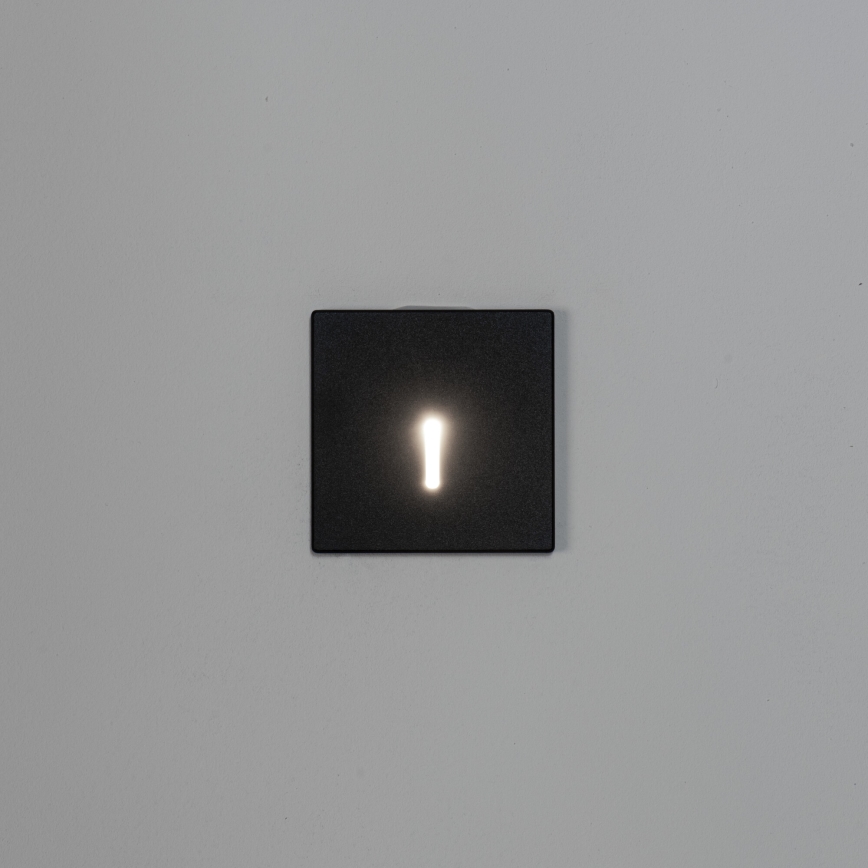LED trapparmatur MAGNIK LED/1,7W/230V 2700/3300/3900/4600/5700K svart fyrkantig