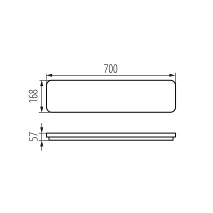 LED taklampa LINCEA LED/15/20/24W/230V 3000/4000/6500K IK08 IP40