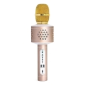 Karaokemikrofon 6W/5V 1500 mAh Bluetooth, guldfärgad