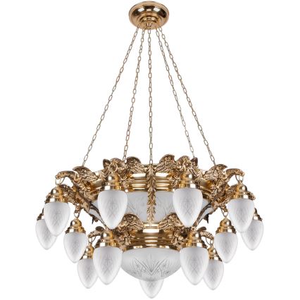 Kemar OW150 - Taklampa OURO EAGLE 15xE27/60W/230V + 6xE27/100W/230V