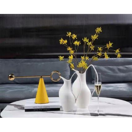 Keramikvas 33x17x19 cm vit