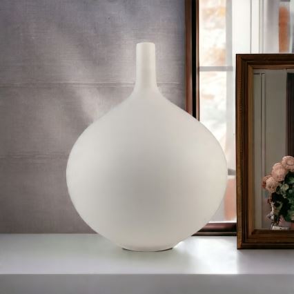 Keramisk vas 24 cm vit