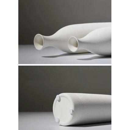 Keramisk vas 33 cm vit