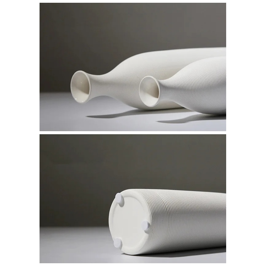 Keramisk vas 33 cm vit