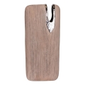 Keramisk vas 43x19,5x9,5 cm brun/silver