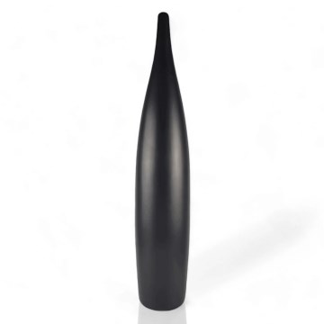 Keramisk vas 70 cm, matt svart