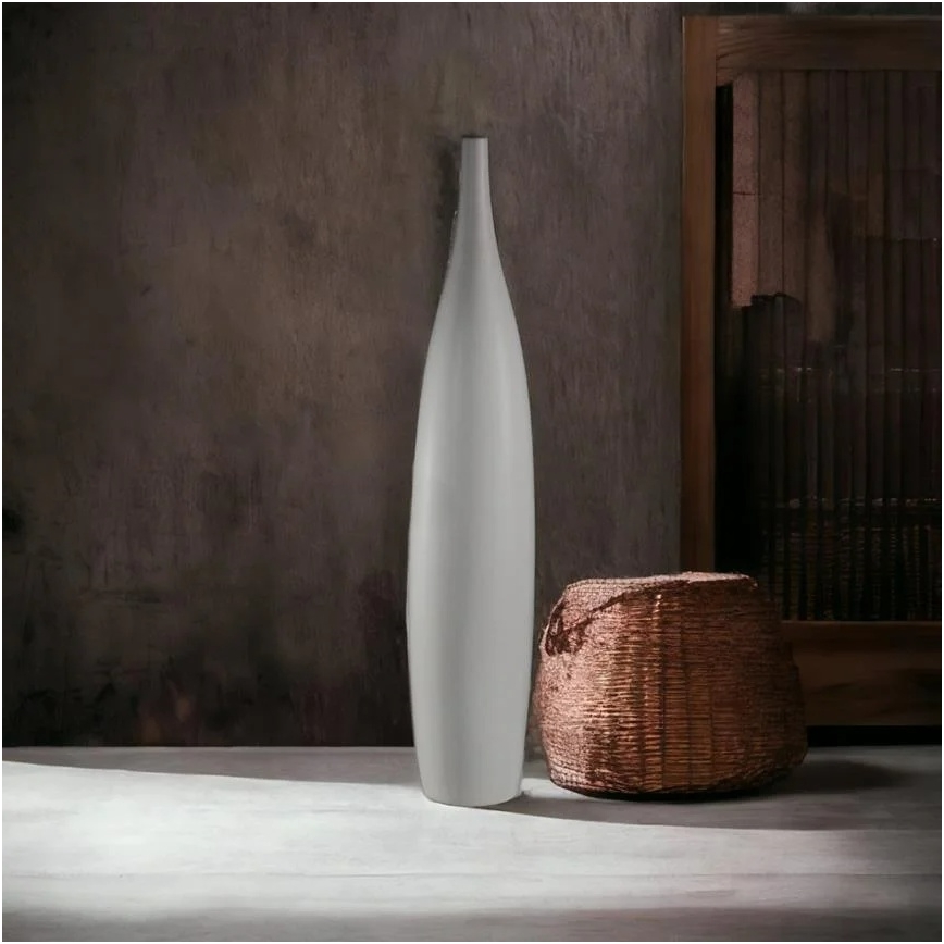 Keramisk vas, 70 cm, vit