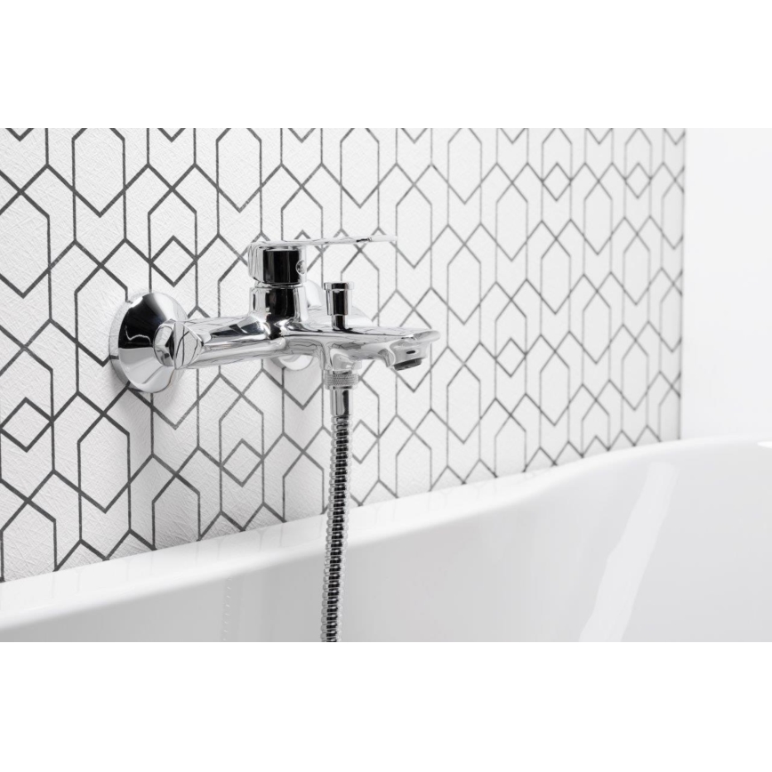 KFA Armatura 4424-510-00 - Badkarsset med kran AGAT skinande krom