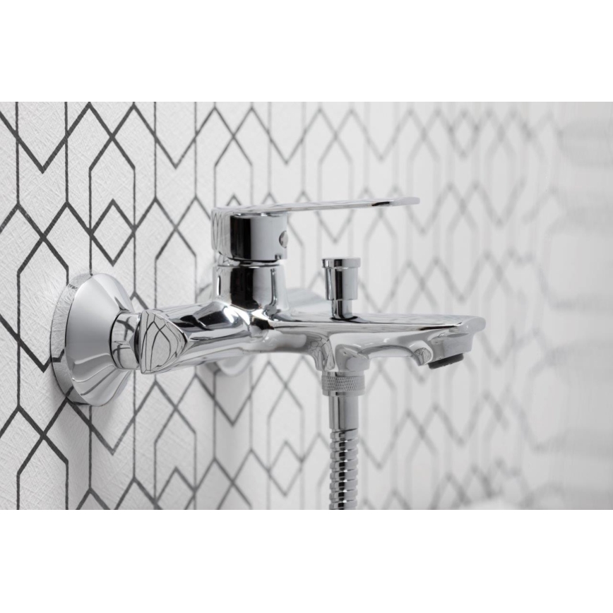 KFA Armatura 4424-510-00 - Badkarsset med kran AGAT skinande krom