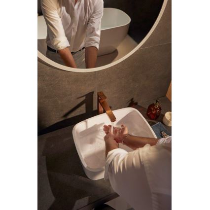 KFA Armatura 4522-815-34 - Tvättställsblandare + bottenventil MALAGA 15,9 cm roséguld