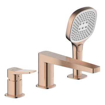 KFA Armatura 4525-210-34 - MALAGA 3-håls badkarsblandare, roséguld