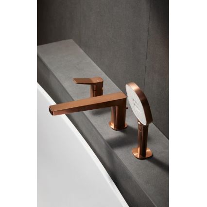 KFA Armatura 4525-210-34 - MALAGA 3-håls badkarsblandare, roséguld