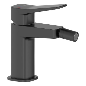 KFA Armatura 4527-015-81 - Bidettblandare + bottenventil MALAGA svart