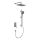KFA Armatura 4529-301-61 - Duschset med infälld blandare MALAGA i metallicgrå