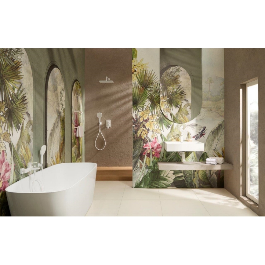 KFA Armatura 4529-501-44 - Duschset med infälld blandare MALAGA vit