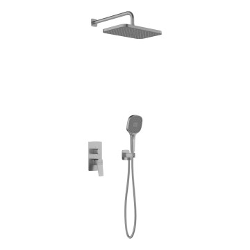 KFA Armatura 4529-501-61 - Duschset med infälld blandare MALAGA, metallgrå